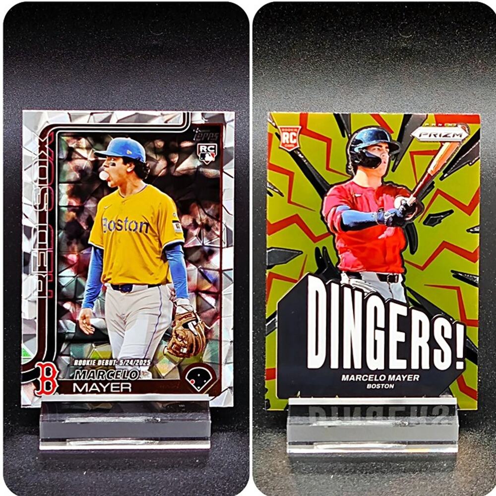 Marcelo Mayer Diamante Dingers! Prizm RC Boston Red Sox Top Prospect